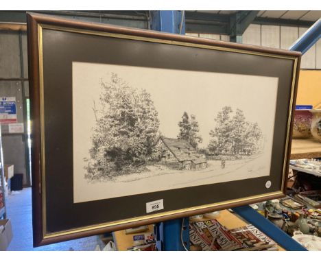 A LIMITED EDITION FRAMED GELDART PRINT 88/115, SIGNED 