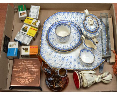 AN EARLY 20TH CENTURY SPODE MINIATURE TEA SERVICE together with whimsies etc. (qty)