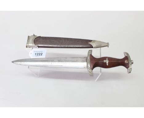 A Third Reich era S.A. dress dagger by Gustav Spitzer Solingen, metal fittings with possible post war embellishments