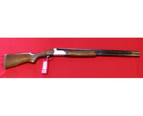 A 12 bore B.L.E. O/U multi-choke shotgun with 28" barrels by Midland, S/No.102240 (N.B. no spare chokes), this item can only 