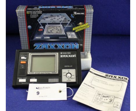 Zaxxon Electronic Seger Space Game with double layer screen, in original box, polystyrene packaging and cellophane bag with i