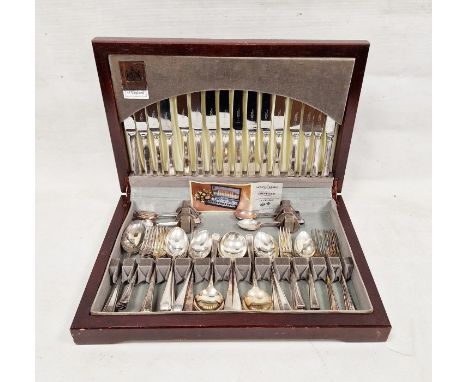 Arthur Price silver-plated Sheffield canteen 'The Spring Bride' canteen, settings for eight, with original leaflet, in staine