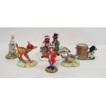 Collection of Royal Doulton 'Bunnykins' figures and others similar, printed marks, comprising