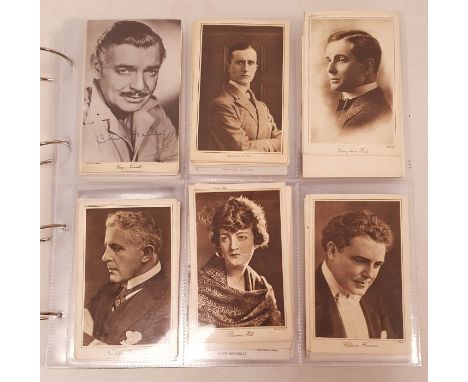 Quantity of film star "pictures" portrait gallery, Lilywhite Photographic Series, "Picturegoer" Series and other&nbsp;postcar