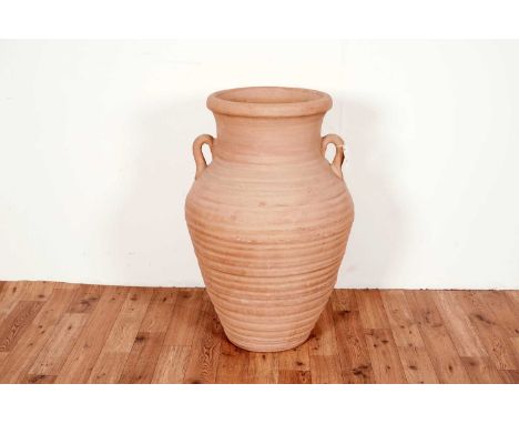 A large amphora style pottery planter, 56 x 87cms high.  