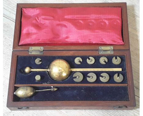 A 19th century Sikes Hydrometer.  