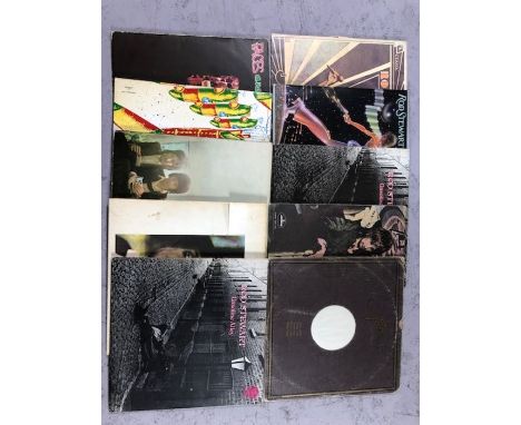 10 Rod Stewart/Faces LPs including Gasoline Alley (UK Vertigo swirl label), Ooh La La (with gimmick sleeve), First Step (oran