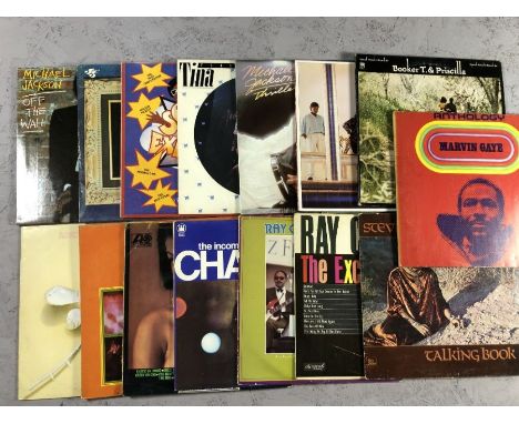 15 Soul/funk LPs including Marvin Gaye, Booker T &amp; Priscilla, Stevie Wonder, Ray Charles, King Curtis, Tina Turner (pictu
