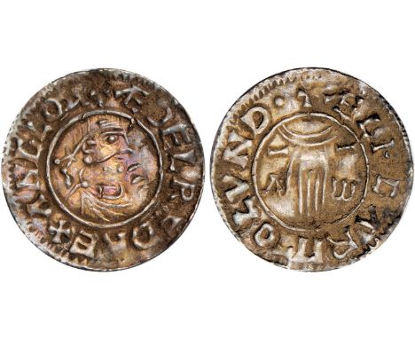 British Coins, Aethelred II (978-1016), penny, first hand type, BMC. IIa, London, Aelfgar, bust r., without sceptre, rev. han
