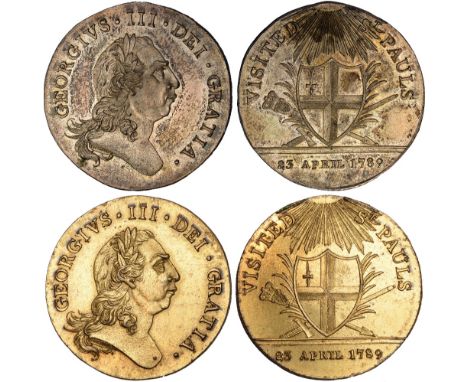 British Tokens, Eighteenth Century Tokens, Middlesex, National series, King's visit to St Paul's, 23 April 1789, penny-sized 