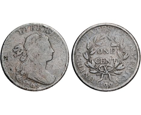 Foreign Coins and Medals, USA, cent, 1798, draped bust r., rev. value within wreath, fair to fine