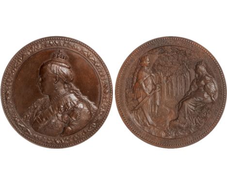 British Commemorative Medals, The Dedication of Epping Forest, copper medal, 1882, for the Corporation of the City of London,