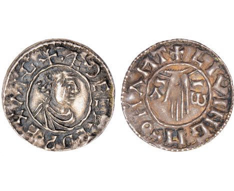 British Coins, Aethelred II (978-1016), penny, first hand type, BMC. IIa, Northampton, Lifinc, bust r., without sceptre, rev.