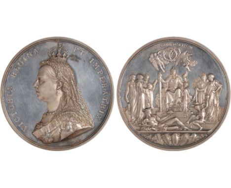 British Commemorative Medals, Victoria, Golden Jubilee, 1887, the official silver medal, by Sir J. E. Boehm and (reverse) Fre