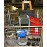 4x Kik Steps, Plastic Cups, Chalk Board, Fire Blanket Boxes, Fold out seats