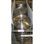 6x Stainless Cooking Pots