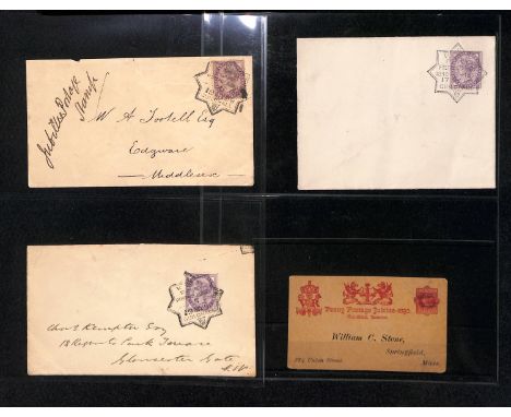 1890 Penny Postage Jubilee. Covers with Guildhall (8) or South Kensington (3) Penny Postage Jubilee cancels; unused Guildhall