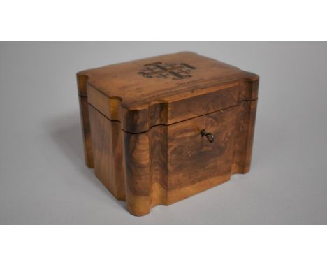 A Vintage Souvenir Olive Wood Box, the Hinged Lid with Jerusalem Cross 