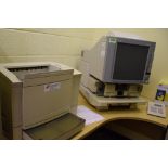 Microfiche Reader with Printer