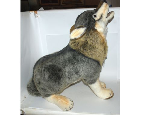 A large modern Steiff wolf, Snorry, 80cm long