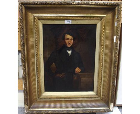 ENGLISH SCHOOL Portrait of a gentleman, three quarter length, oil on canvas, 40 x 30cm and another (2) Gilbert Telfer Collect