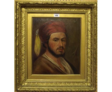 CONTINENTAL SCHOOL Portrait head of bearded gentleman, oil on canvas, 35 x 31cm Gilbert Telfer Collection, Edinburgh