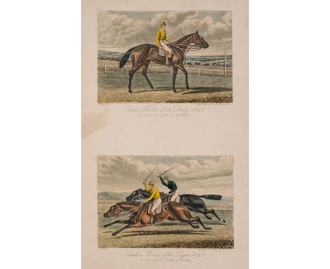 Hunt (Charles) Portraits of Winning Horses...of the Derby, Oaks, & St. Leger, from the Year 1842 to 1849, engraved throughout