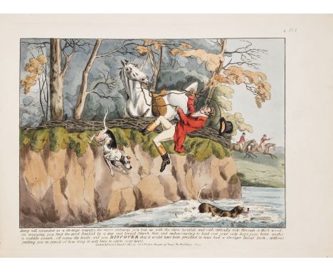 Alken (Henry) [Hunting Discoveries], 7 hand-coloured soft-ground etched plates, each dated March 1 1817, first 2 plates with 