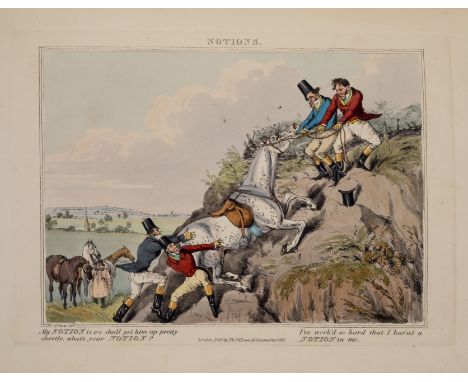 Alken (Henry) Sporting Notions, first edition, complete set of 36 hand-coloured soft-ground etchings or etchings with aquatin