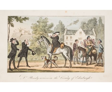 [Combe (William)] The Tour of Doctor Prosody, first edition, frontispiece and 19 plates, all hand-coloured aquatints, the fro