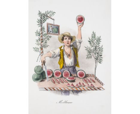 Dura (Gaetano) Napoli e Contorni Album, tinted lithograph title lettered in gilt and within gilt architectural border, 40 han