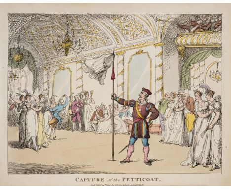 Rowlandson (Thomas) Petticoat Loose: A Fragmentary "Tale of the Castle", first edition, 4 hand-coloured etched plates by Rowl