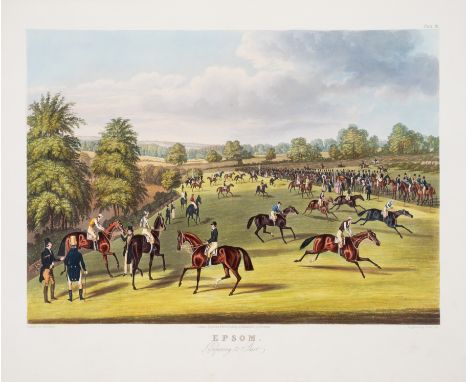 Pollard (James) [Epsom], 6 colour aquatints, heightened with gum arabic, paper watermarked 'Whatman' and dated 1835 or 1837, 