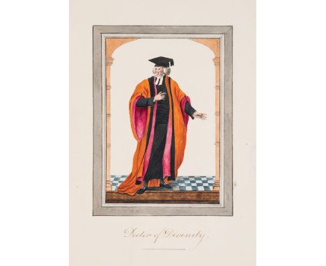 [Harraden (Richard Bankes)] Costume of the various orders in the University of Cambridge, half-title, frontispiece with vigne