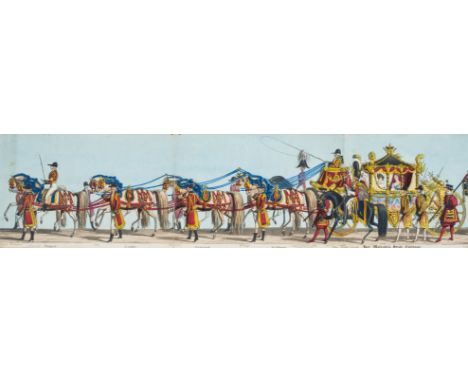 Victoria, Queen of England.- Fores' Correct Representation of the State Procession on the Occasion of the August Ceremony of 