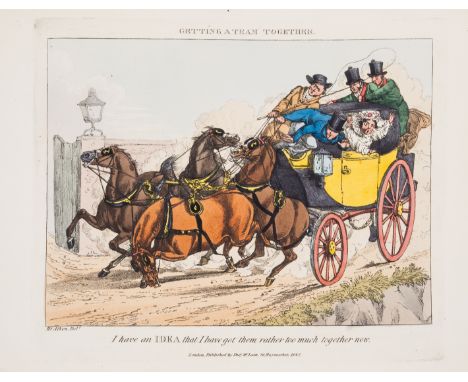 Alken (Henry) A Few Ideas being Hints to All Would-Be Whips, set of 6 fine hand-coloured etched plates, some light marginal f