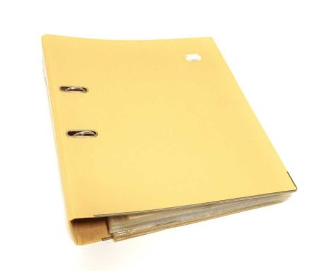 A Yellow Binder Holding a Selection of Embroidered Silks (24) mostly bright and clean including The Salvation Army. Also a se