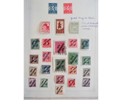 Worldwide, Czechoslovakia and France. Four volumes of stamps incl. Czechoslovakia album with range of 'Posta Ceskoslovenska' 