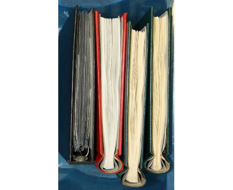 Great Britain Collection in four volumes incl. pair of Windsor albums with used in mixed condition, starting with three penny