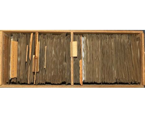 An Ex Dealer’s Stock From West Yorkshire Who Ceased Trading In The 1990s.Box 1. This Wooden Box Contains Approx 600 Cards Cov