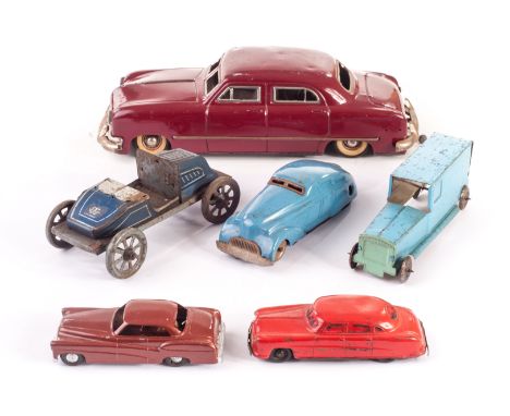 Diecast & Tinplate Cars, including Gaiety Chrome Racer, Natty Toy (South Africa) Police Car, Pocketoy, Prameta Mercedes-Benz 