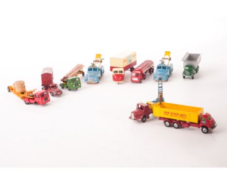 Budgie Toys, including No.270 Esso Petrol Tanker, No.214 Mobile Crane, No.230 Seddon Timber Transport, 238 BR Scammell Scarab