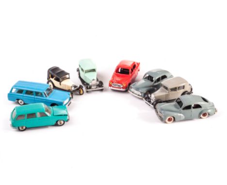 Norev Plastic Peugeot Group, including 204 Break, 404, 201, 172 R 1927, 504 (2), 403 and others, F-VG (12) 