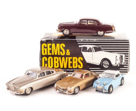 Gems & Cobwebs, GC.11 Jaguar Mk X 1961-66, dark red, in original box, loose GC.10/11 Jaguar Mk X, metallic light grey, Somerv