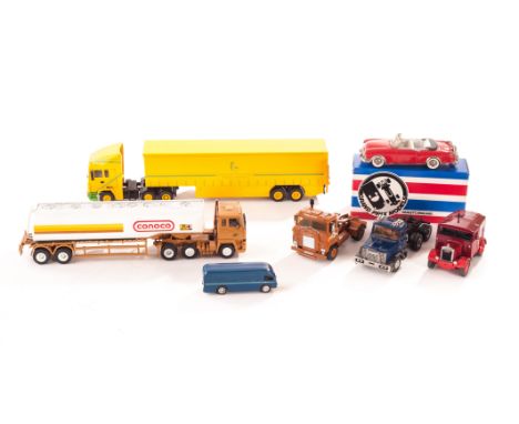 White Metal Scammell Crusader Eastern B.R.S. Tractor Unit, Lever Industrial ERF Box Trailer, Mini Marque 43 1953 Packard Cari
