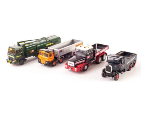 Hart Smith & Smith Auto Models White Metal Commercials, Scammell Western Roadstone Tipper, Scammell RAF S29 Refueller, Scamme