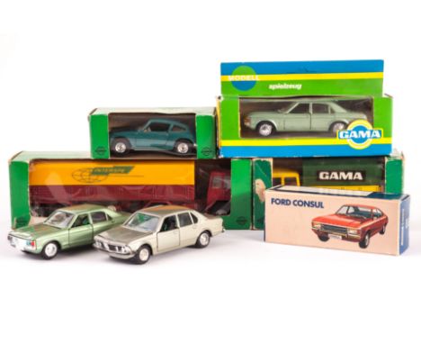 Mini Gama, 996 Ford Consul, 973 Porsche 911, 9296 Faun Tipping Wagon, 997 Ford Granada, 9272 Faun Covered Lorry ‘Interspe’, i