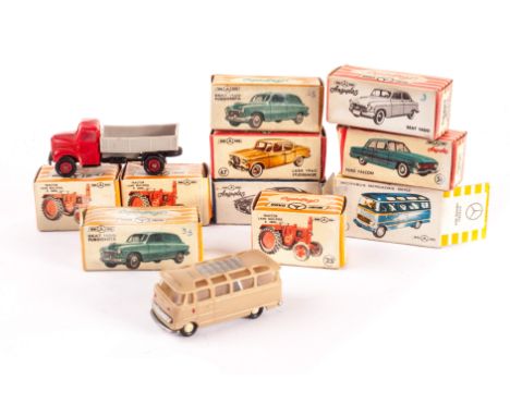 Anguplas Models: Pegaso Sport Z-103, Seat 1400, No 25 Bulldog Tractor (3), No 33 Seat 1400 (2), No 47 Lark 1960 Studebaker, N