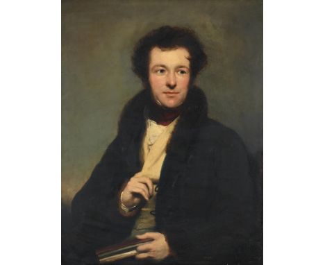 FOLLOWER OF SIR THOMAS LAWRENCE    PORTRAIT OF VICTOR LE VISCOMTE D'ARLINCOURT (1789-1856)  Oil on canvas 90 x 96cm (35¼ x 37