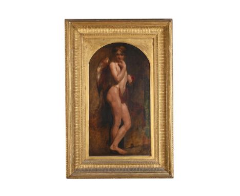 WILLIAM ETTY (BRITISH 1787 - 1849) THE YOUNG ANGEL Oil on canvas  66 x 35.5cm (25 x 13¾ in.)  Provenance:  The Fine Art Socie